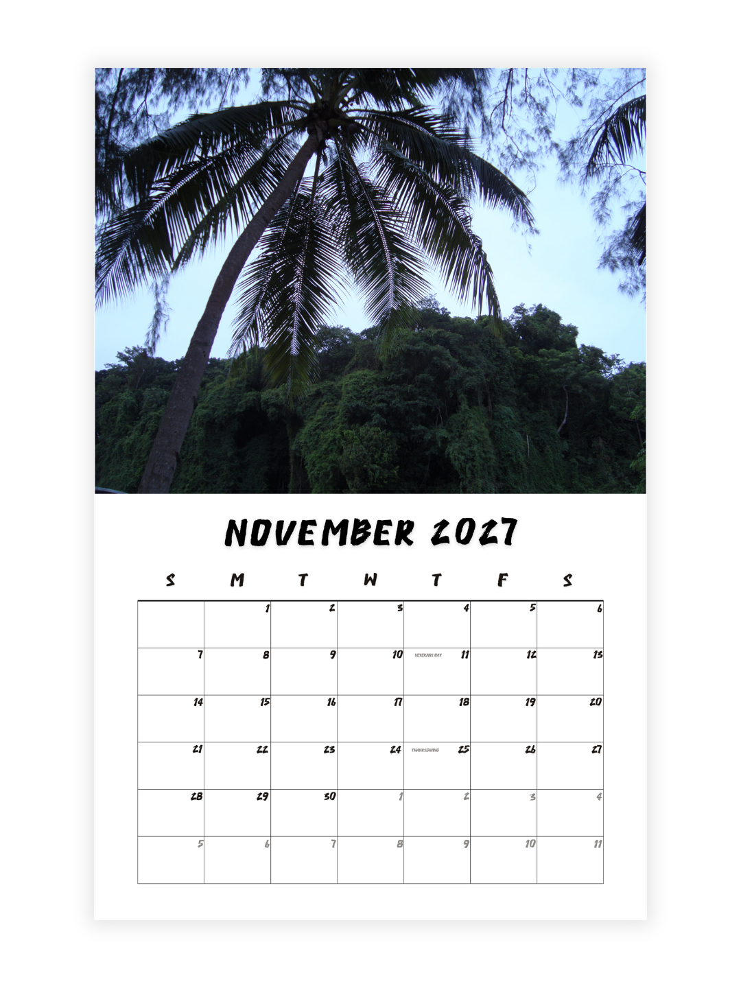 Krabi Photography 2027 Wall Calendar