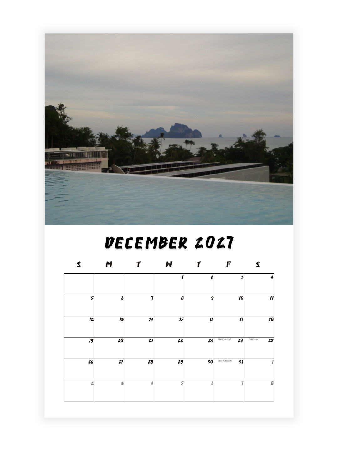 Krabi Photography 2027 Wall Calendar