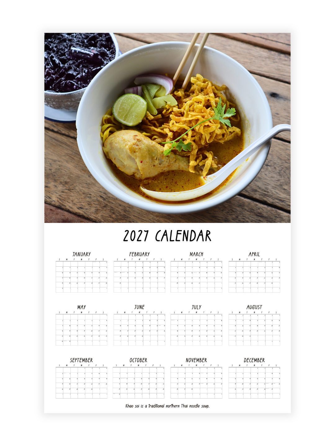 Chiang Mai Photography 2027 Wall Calendar