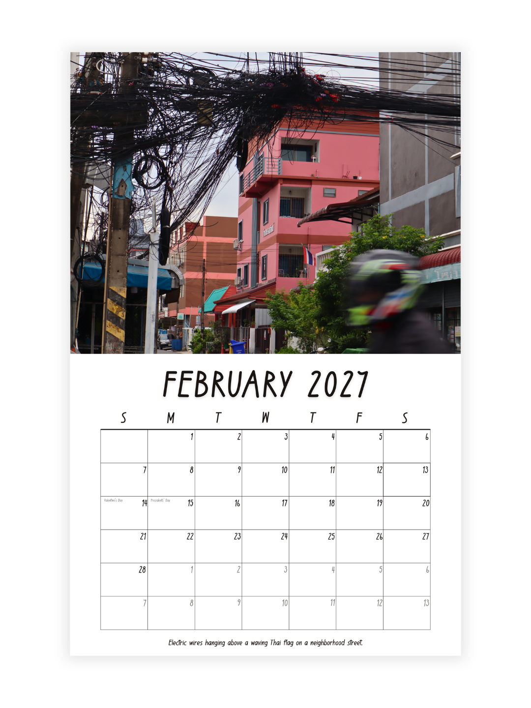 Chiang Mai Photography 2027 Wall Calendar