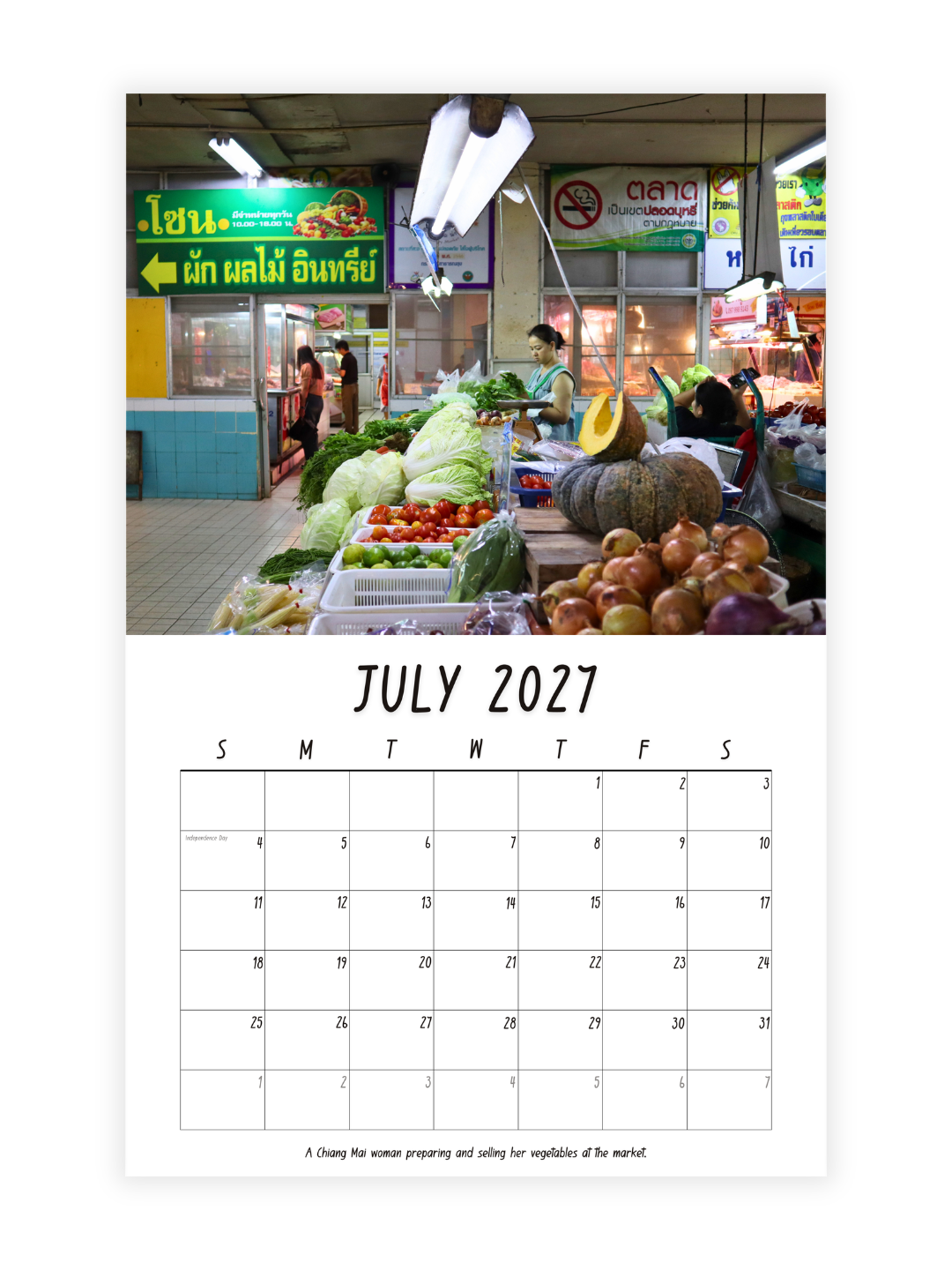 Chiang Mai Photography 2027 Wall Calendar