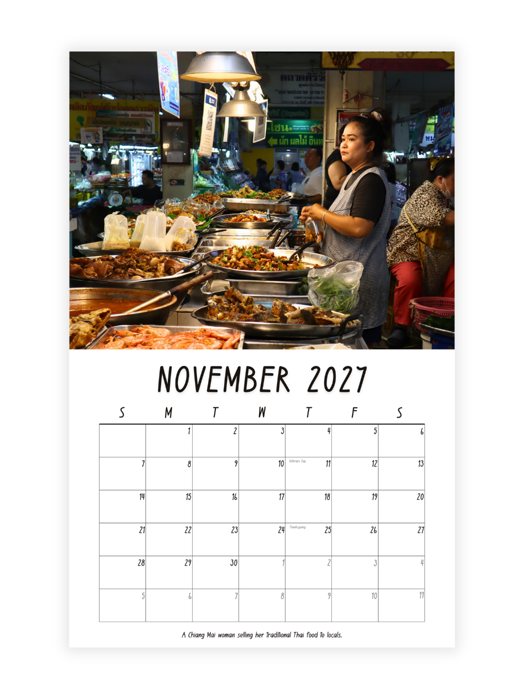 Chiang Mai Photography 2027 Wall Calendar