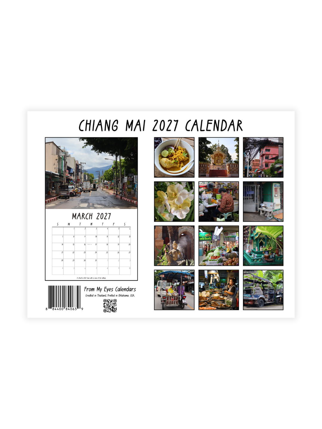 Chiang Mai Photography 2027 Wall Calendar