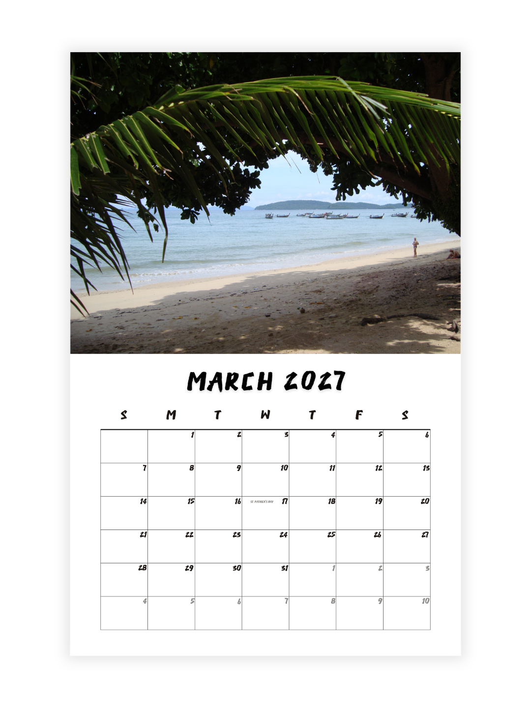 Krabi Photography 2027 Wall Calendar