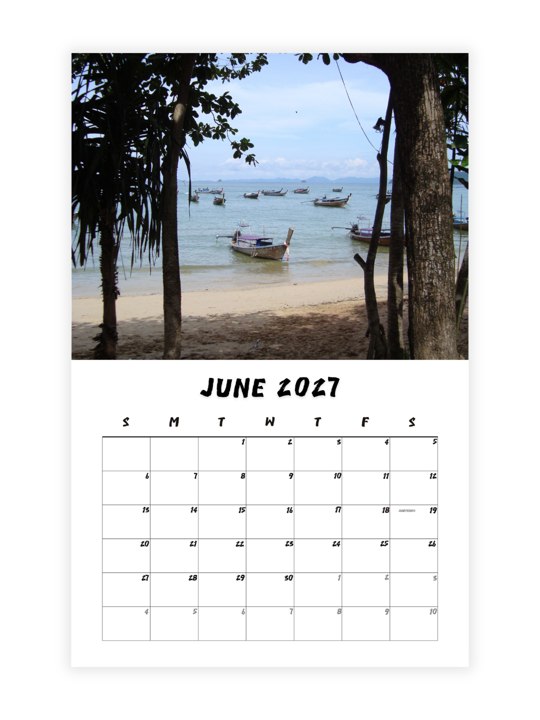 Krabi Photography 2027 Wall Calendar